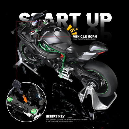 1:9 Kawasaki Ninja H2R - With Smoke