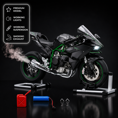 1:9 Kawasaki Ninja H2R - With Smoke