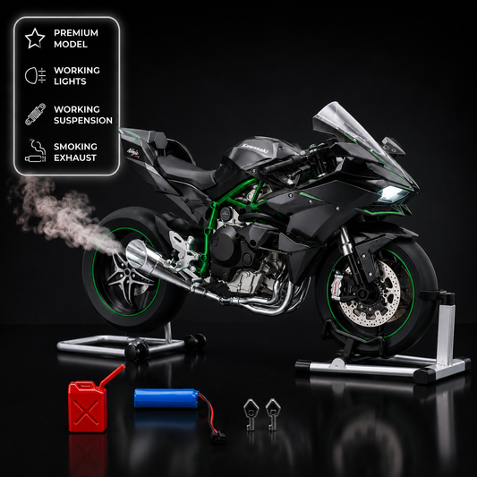 1:9 Kawasaki Ninja H2R - With Smoke